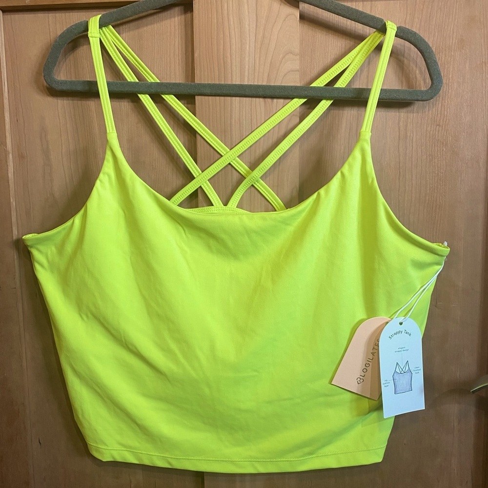 Limeade Strappy Tank Top - Picture 1 of 1